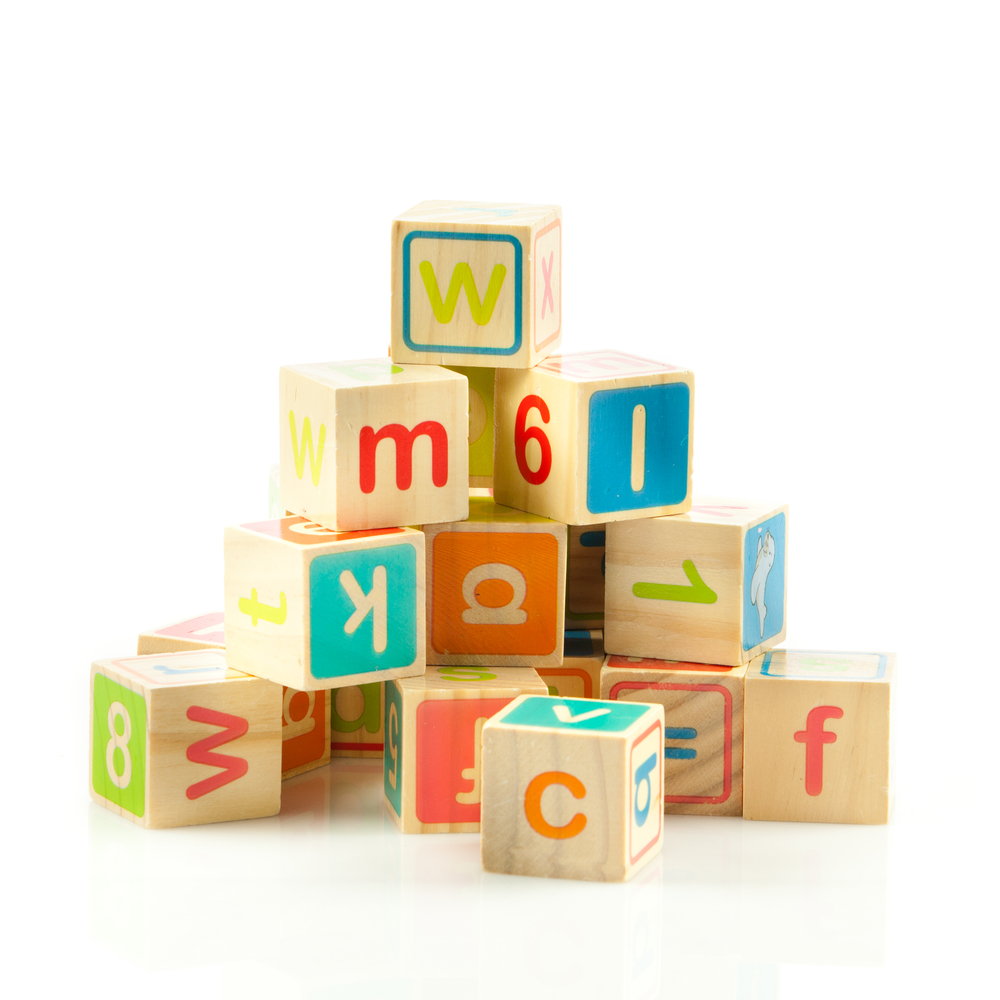 Picture of Colorful Wooden Alphabet Blocks