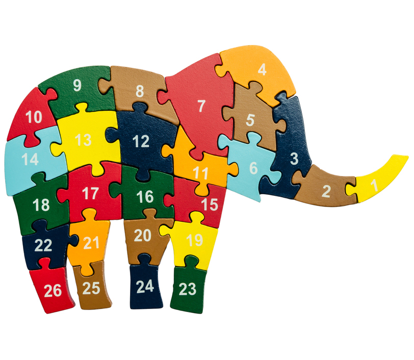 Picture of Educational Elephant Number Puzzle