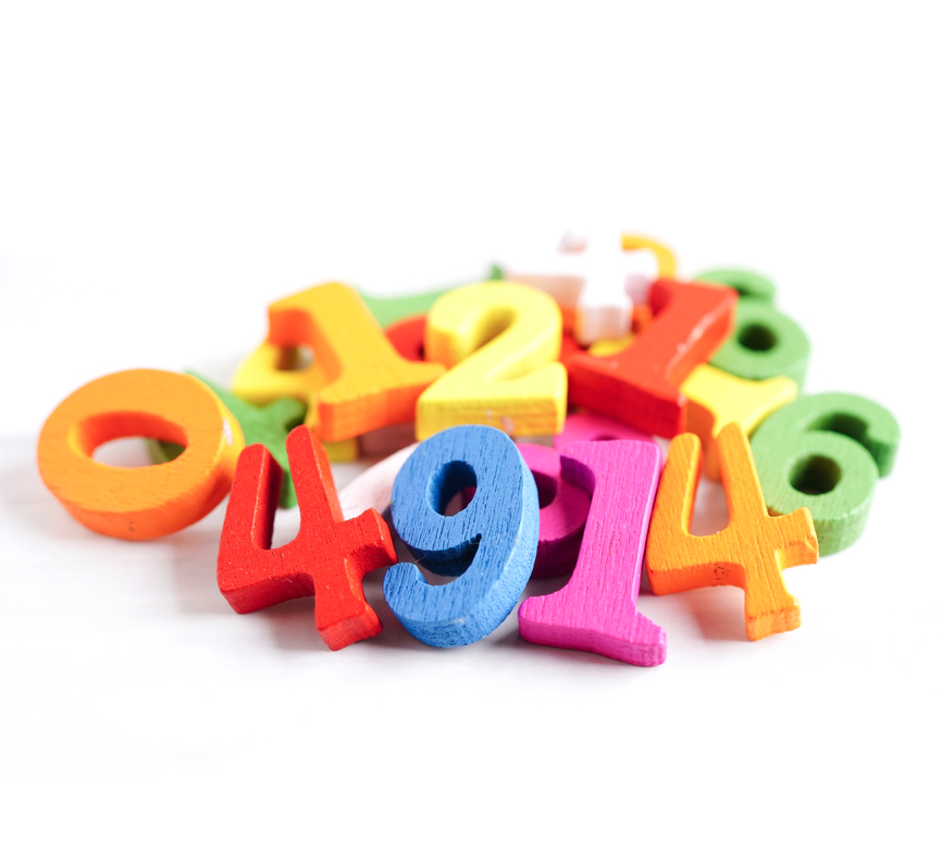 Picture of Colorful Wooden Number Blocks Set